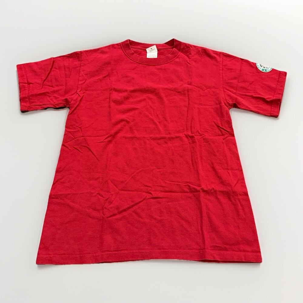 Veg Anvil Red Starbucks Snowflake Holiday It Only Happens Once A Year T-Shirt S